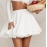 Boho Inspired WHITE BOW MINI SKIRT Lace Details new summer skirt for Women Sweet A Line Sexy Short skirt female