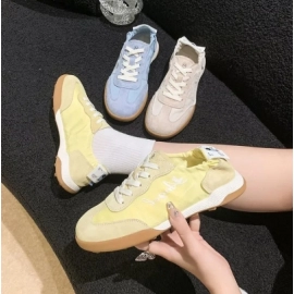 Designer Women Lolita Sneaker Sports Cartoon Patchwork White Shoes Brand Breathable Thick Heels Sneakers Casual Running Platform
