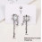 New Sweet Cool Wind Love Tassel Star Earrings Women Design Senior Sense of Fashion Personality Earring Party Jewelry