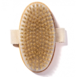 Natural Bristle Brush Soft Wet Dry Skin Body SPA Brush Bath Massager Home